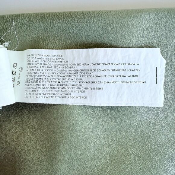 Sovere Influence Faux Leather Mid-Rise Boot Leg Pants in Green Tea Size Small - Picture 11 of 14